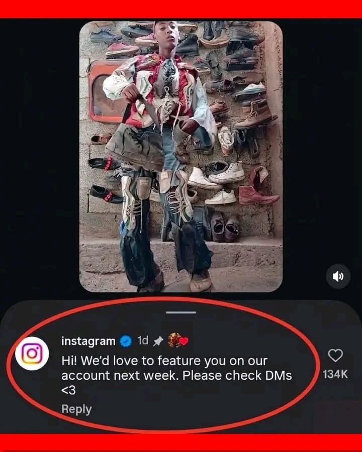Image - Instagram reached out to KaluPutics in his comments wanting to collaborate with him.