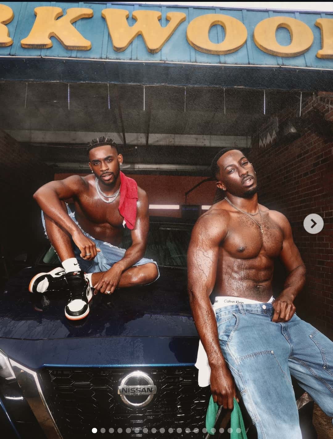 Image - Isaiah Xavier, is pictured with his boyfriend, Messiah Dixon, back in September 2025.